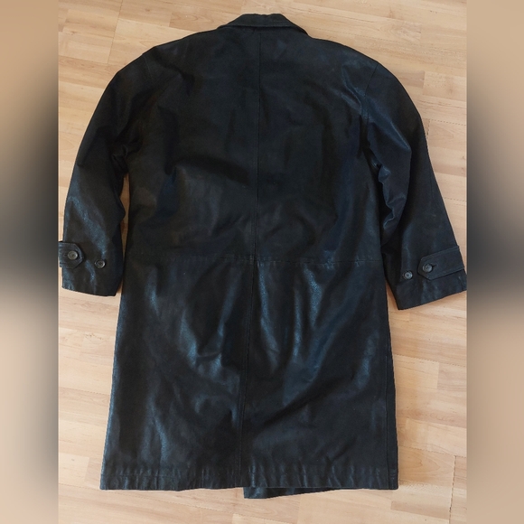 💃😎🧨💥Men's black leather lambswool jacket. Made in Italy .Cerruti 1881 - Picture 8 of 12